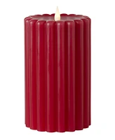 Seasonal Wide Ribbed Motion Flameless Candles