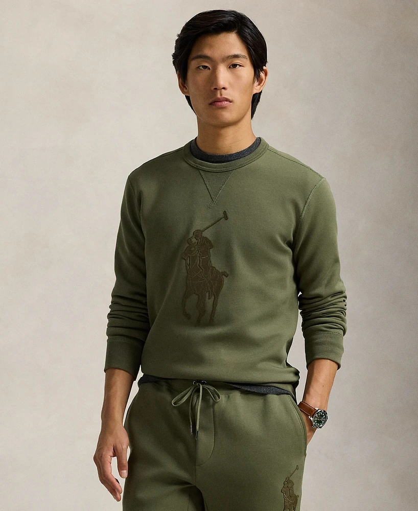 Polo Ralph Lauren Men's Leather-Pony Double-Knit Sweatshirt