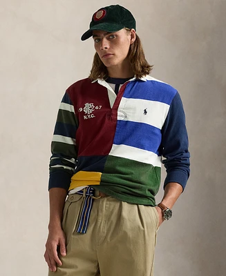 Polo Ralph Lauren Men's Classic-Fit Patchwork Jersey Rugby Shirt