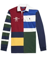 Polo Ralph Lauren Men's Classic-Fit Patchwork Jersey Rugby Shirt