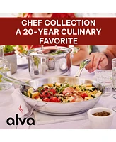 Alva Chef Stainless Steel Frying Pan Skillet 11" - Versatile Cooking Pan