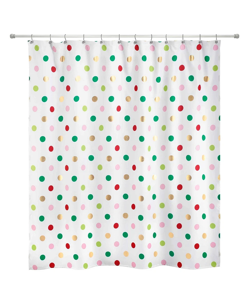 Nicole Miller Merry Dot Shower Curtain 72" x 72"