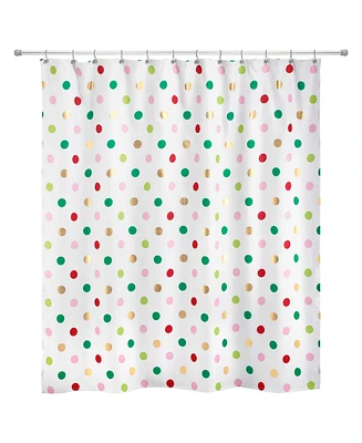 Nicole Miller Merry Dot Shower Curtain 72" x 72"