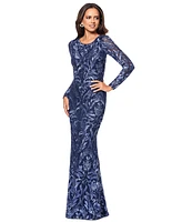 Xscape Women's Sequinned Embroidered Evening Gown