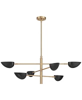 Possini Euro Design Atherton 42 1/2" Mid Century Modern Pendant Chandelier Ceiling Light Fixture Dining Room Over Table Kitchen Island Foyer Sputnik H