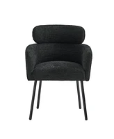 Hulala Home Niccolo Modern Boucle Dining Chair with Adjustment Feet