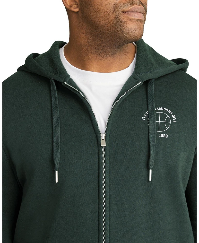 Johnny Bigg Men's Print Zip Thru Hoodie