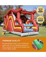 JumpOrange Shadow Obstacle Course Bounce House Inflatable for Kids and Adults with Blower, Commercial Grade, Pop Ups, Outdoor Indoor