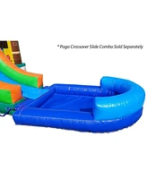 Pogo Bounce House Blue Pool Attachment for Crossover Combo Units | 8' Foot x 6' Foot | Only Compatible with Pogo Crossover Inflatables | for Use with