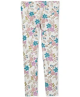 Carter's Little & Big Girls Cotton-Blend Floral-Print Leggings