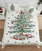 Spode Christmas Tree Reversible -Pc. Quilt Set