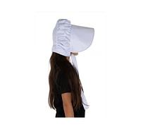 Dress Up America Pioneer White Bonnet Hat - Kids