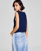 And Now This Women's V-Neck Sleeveless Sweater Vest, Exclusively at Macy's