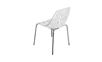 Slickblue 4-Piece Birds Nest Style Lounge Chair Set, Elegant White Design for Indoor & Outdoor Use