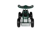 Slickblue Short Handle Garden Seat Cart for Easy Mobility and Comfortable Gardening