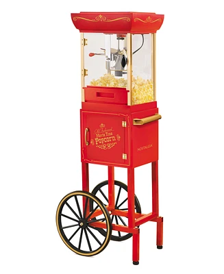 Nostalgia 10-Cup Popcorn Cart NKPCRT2548RD