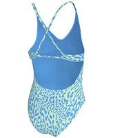 Nike Big Girls Lace-Up One-Piece Swimsuit