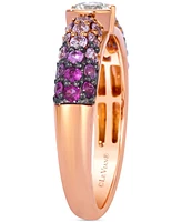 Le Vian Pink Sapphire (3/4 ct. t.w.) & Nude Diamond (1/4 ct. t.w.) Ombre Ring in 14k Strawberry Gold