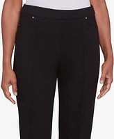 Alfred Dunner Petite Average Length Ponte Pants