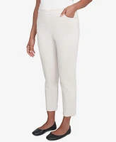 Alfred Dunner Petite Cuffed Ankle Ponte Pants