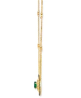 Le Vian Costa Smeralda Emerald (1/2 ct. t.w.), Chocolate Diamond (1/3 ct. t.w.) & Nude Diamond (1/5 ct. t.w.) 19" Adjustable Necklace in 14k Honey Gol