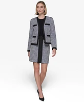 Karl Lagerfeld Paris Women's Open-Front Jacket