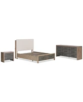 Portmore 3pc California King Storage Set (Upholstered Bed, Dresser & 2-Drawer Nightstand), Created for Macy's