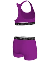 Nike Big Girls Racerback Top & Shorts Swimsuit, 2 Piece Set
