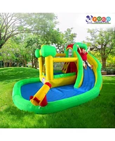 Pogo Bounce House Backyard Kids Inflatable Bounce House with Slide for Kids - Backyard Inflatable Castle Bouncy House - Splash Park Bouncer for Kids