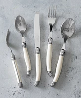 French Home Laguiole Connoisseur 20-Piece 18/10 Stainless-Steel Flatware Set with Handles