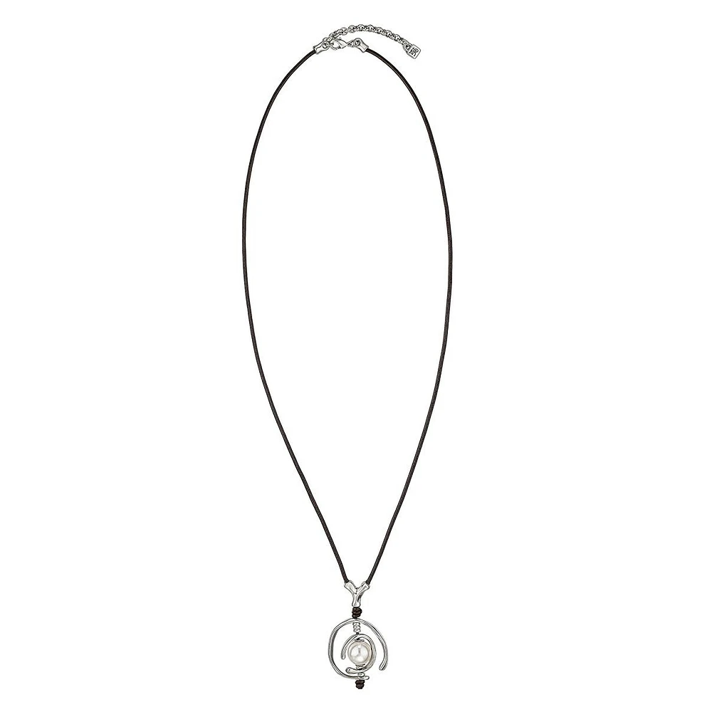 UNOde50 Sterling Silver-Plated Mother of Pearl Necklace