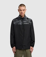 Ecko Unltd Men's Packable Colorblock Hooded Windbreaker Jacket