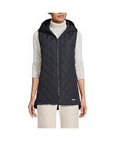 Lands' End Women's Tall FeatherFree Insulated Hooded Vest