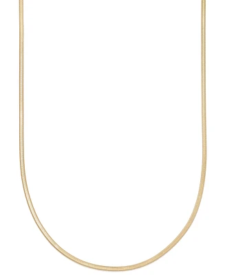 Macy's Diamond Cut Snake Chain 18" Necklace (3mm) in 10k Yellow Gold