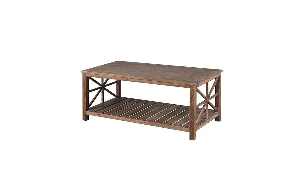 Slickblue 52''W Handcrafted Coffee Table In Front Of The Sofa Or Loveseat For Living Room