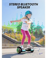 Gyroor Hoverboard G13 All Terrain with Led Lights & 500W Motor, Self Balancing Off Road Hoverboards Bluetooth for Kids ages 6-12 and A