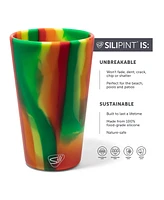 Silipint Pint Glasses: 2 pk - Marigold & Habiscus