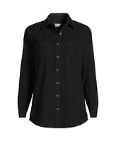 Lands' End Women's Pincord Button Front Shirt