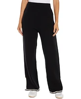 Three Dots Women's Hazel Solid-Color Pull-On Pants