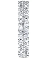 Diamond Double Row Eternity Ring (2 ct. t.w.) Platinum, 14k White Gold, or Rose Gold