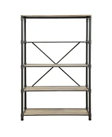 Streamdale Furniture Itzel Bookshelf In Oak & Sandy