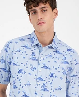 Tommy Bahama Men's Island Bound Chambray Short-Sleeve Shirt