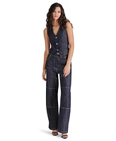 Steve Madden Women's Selene Cotton Denim Vest