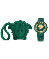 Versace Women's Swiss V-Pop Green Silicone Strap Watch 39mm