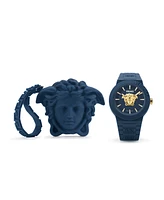 Versace Men's Swiss V-Pop Silicone Strap Watch 43mm