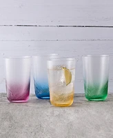 Anton Studio Designs Swirl Highball Tumblers, Set of 4