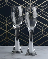 Anton Studio Designs Manhattan Champagne Flutes, Set of 2