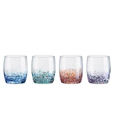 Anton Studio Designs Speckle Double Old Fashioned Tumblers, Set of 4