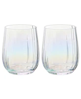 Anton Studio Designs Palazzo Double Old Fashioned Tumblers / Stemless Wines, Set of 2