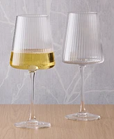 Anton Studio Designs Empire Clear Wine Glasses, Set of 2